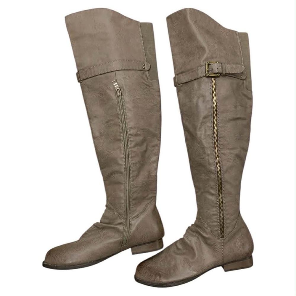 Avia Tall Taupe Over the Knee Boots S7